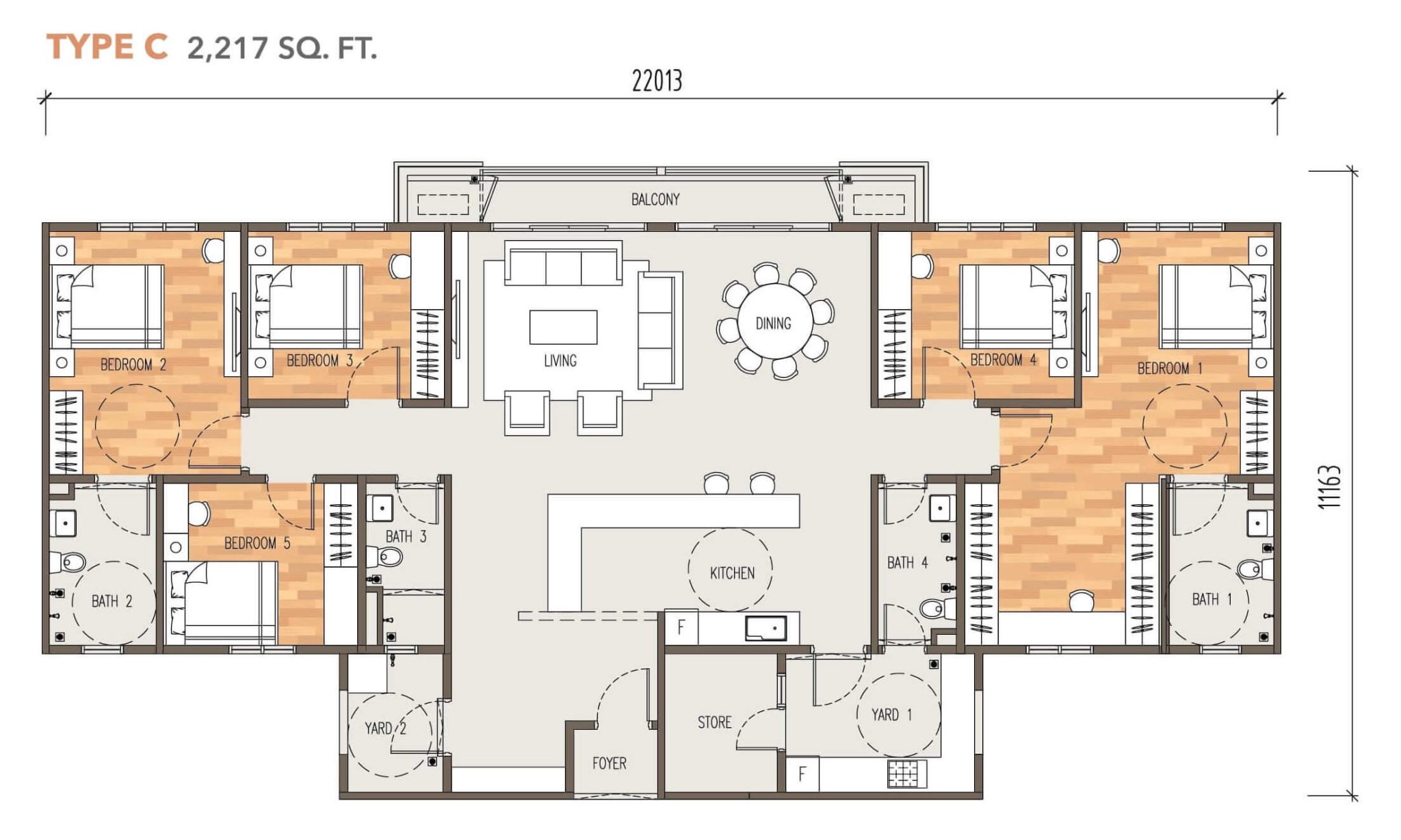 Tuai Timur Type D floor plan in Setia Alam, Selangor